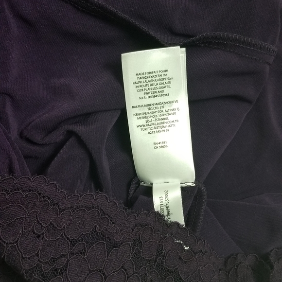 Ralph Lauren Purple Foral Lace Dress - Picture 8 of 10